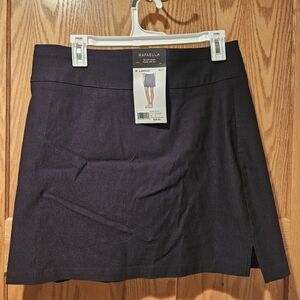 Rafaella Black A-Line Mini Skort